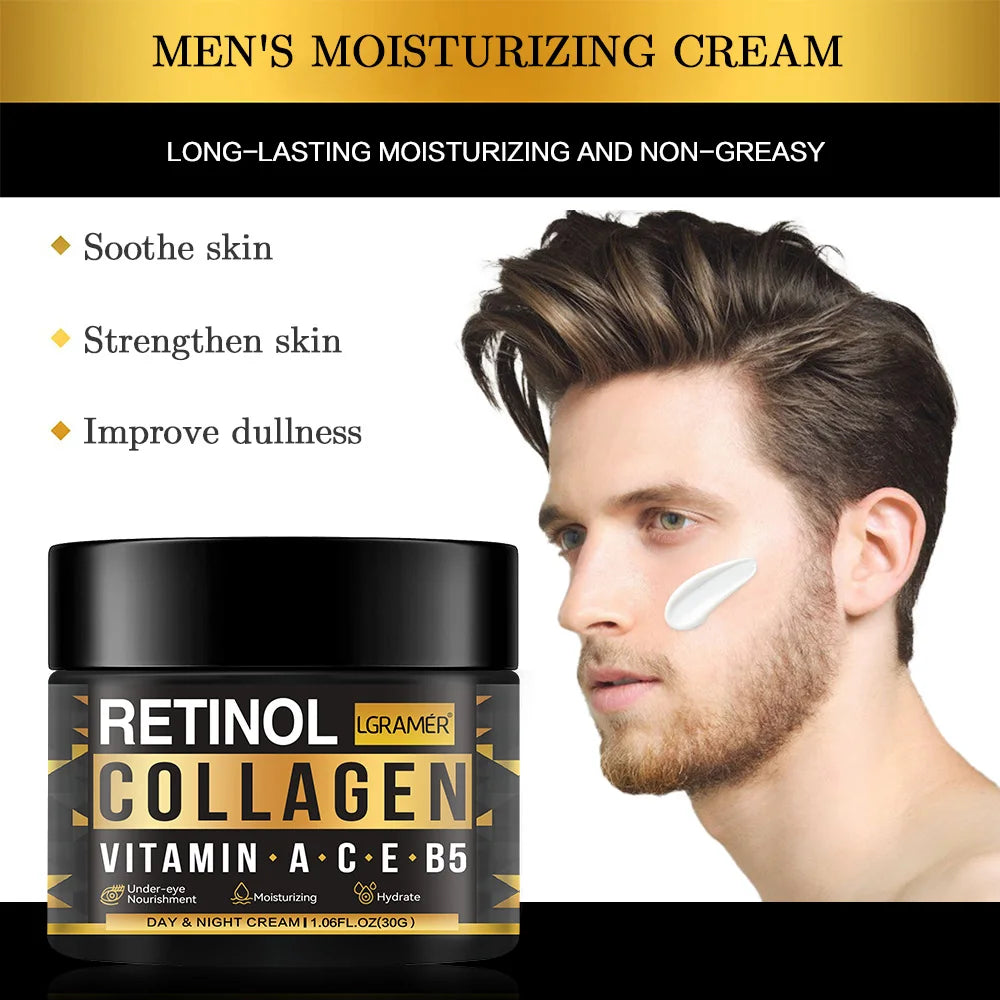 PowerLift Face Cream for Men – Retinol + Collagen