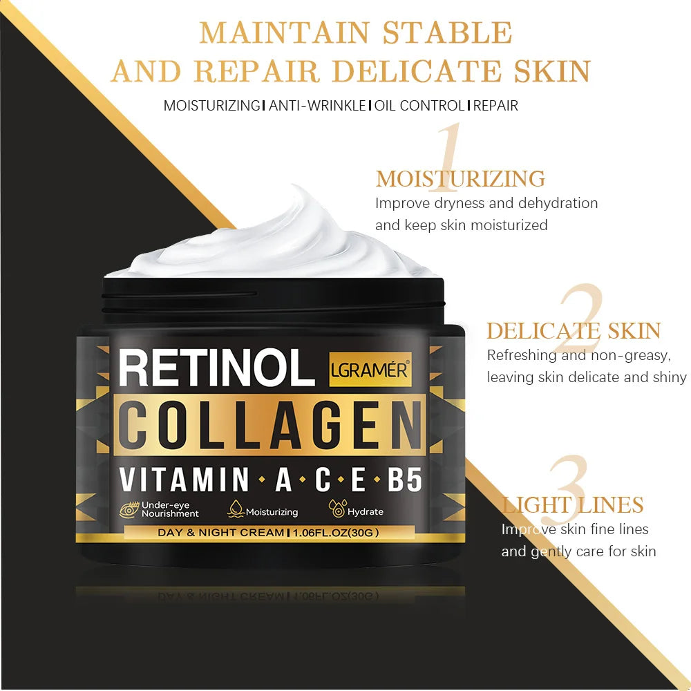 PowerLift Face Cream for Men – Retinol + Collagen