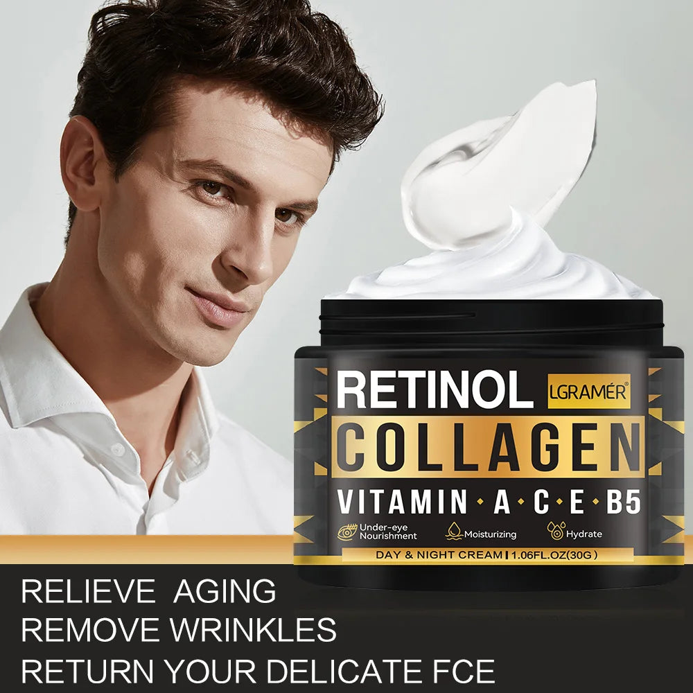 PowerLift Face Cream for Men – Retinol + Collagen