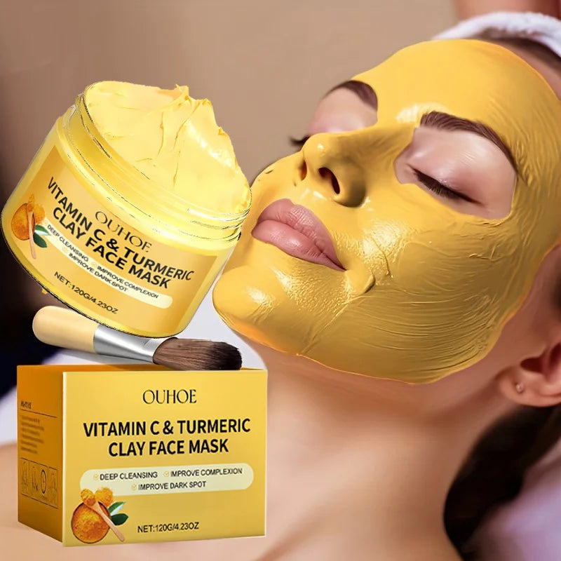 Glow & Clean Exfoliating Mask – Vitamin C + Turmeric
